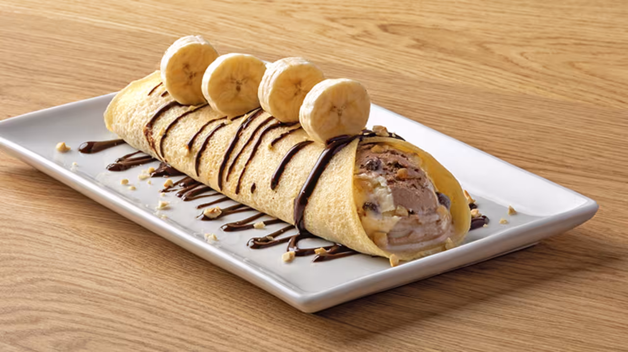 Crêpes con helado