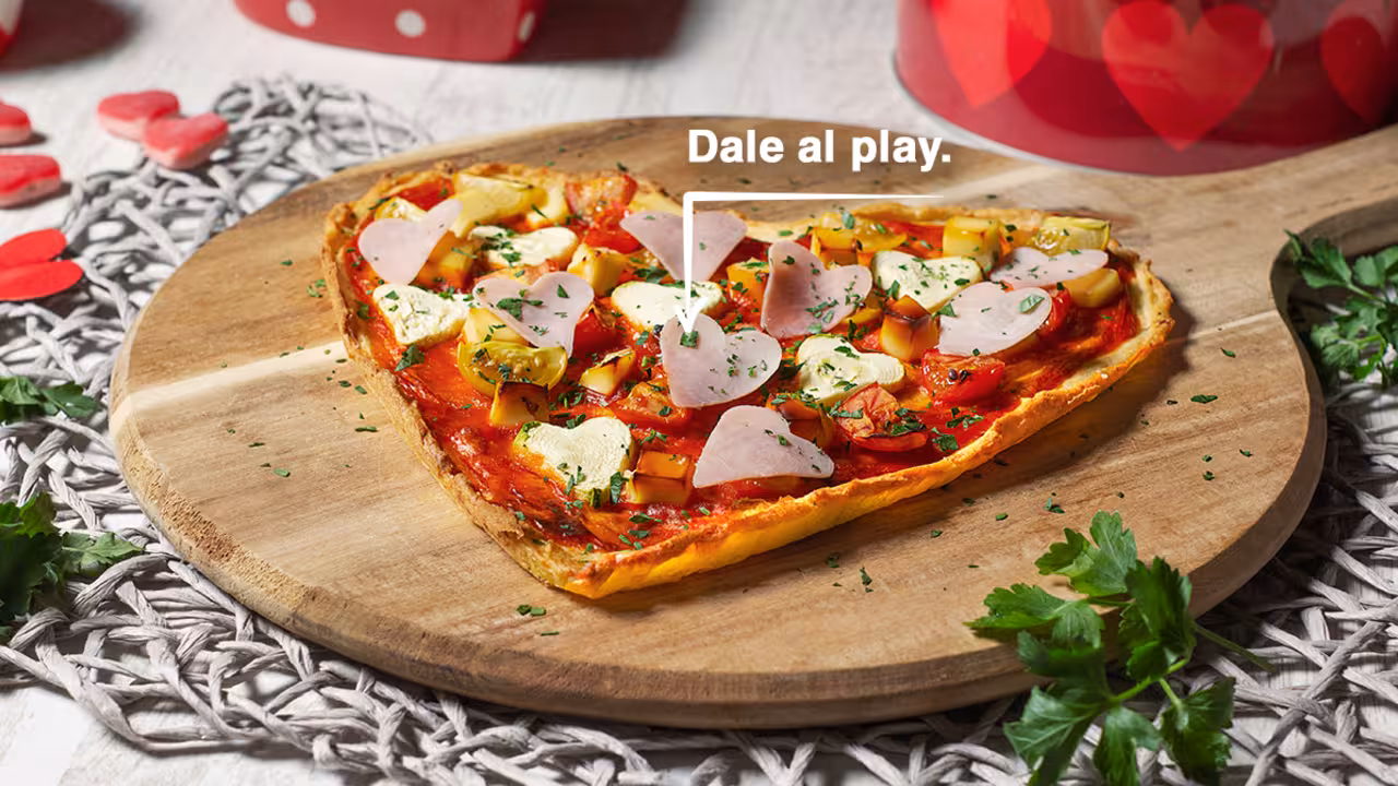 Pizza corazón