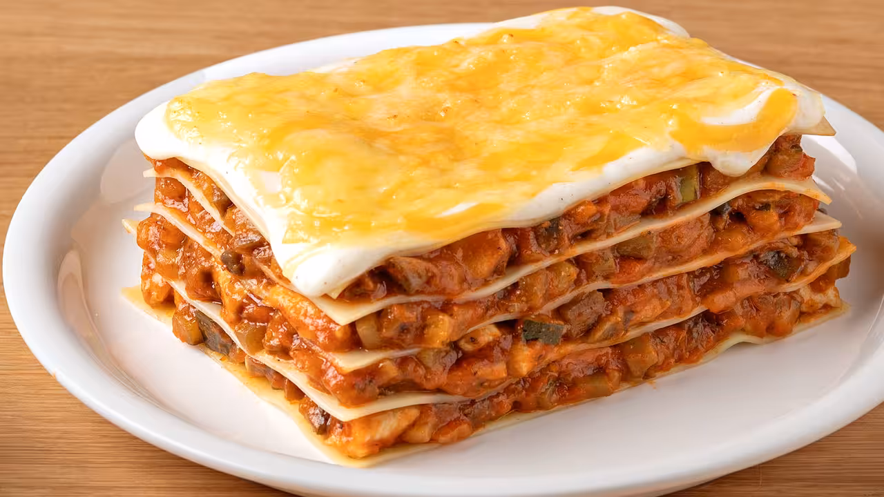 Lasaña con verduras
