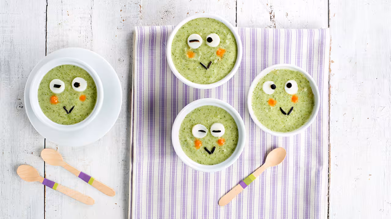 Crema de brócoli y calabacín