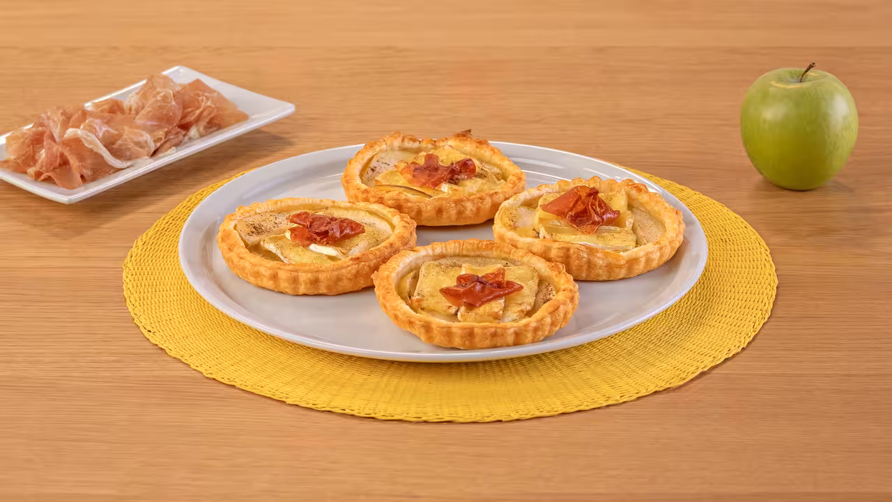 Tartaleta de queso brie