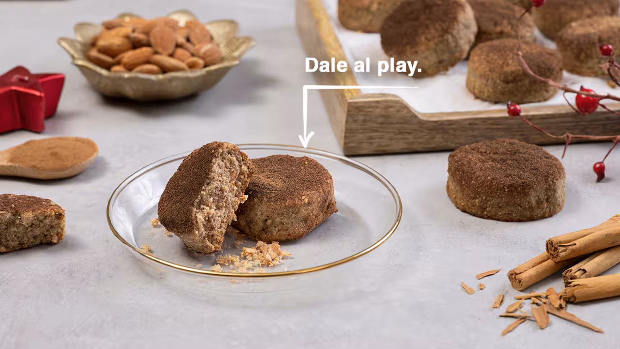 Polvorones veganos para Navidad