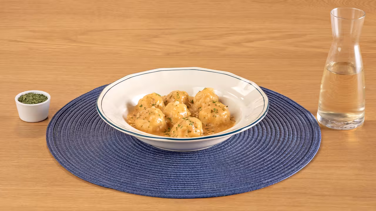 Albóndigas de merluza y gambas