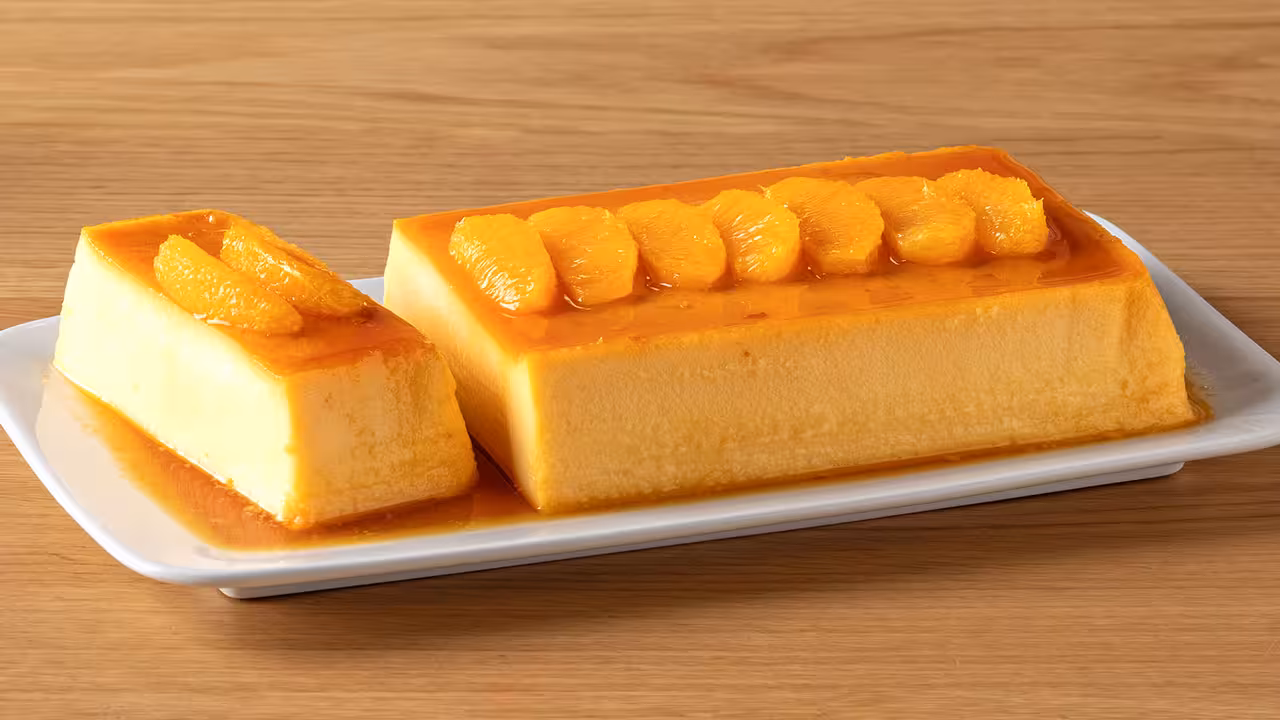 Flan de naranja