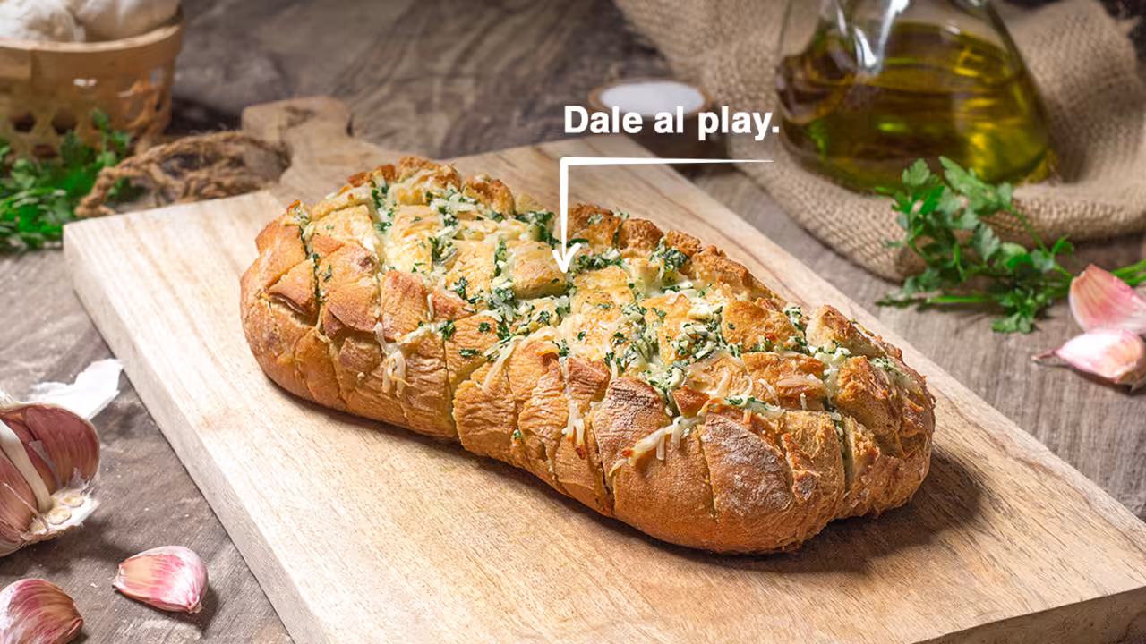 Pan de ajo y queso