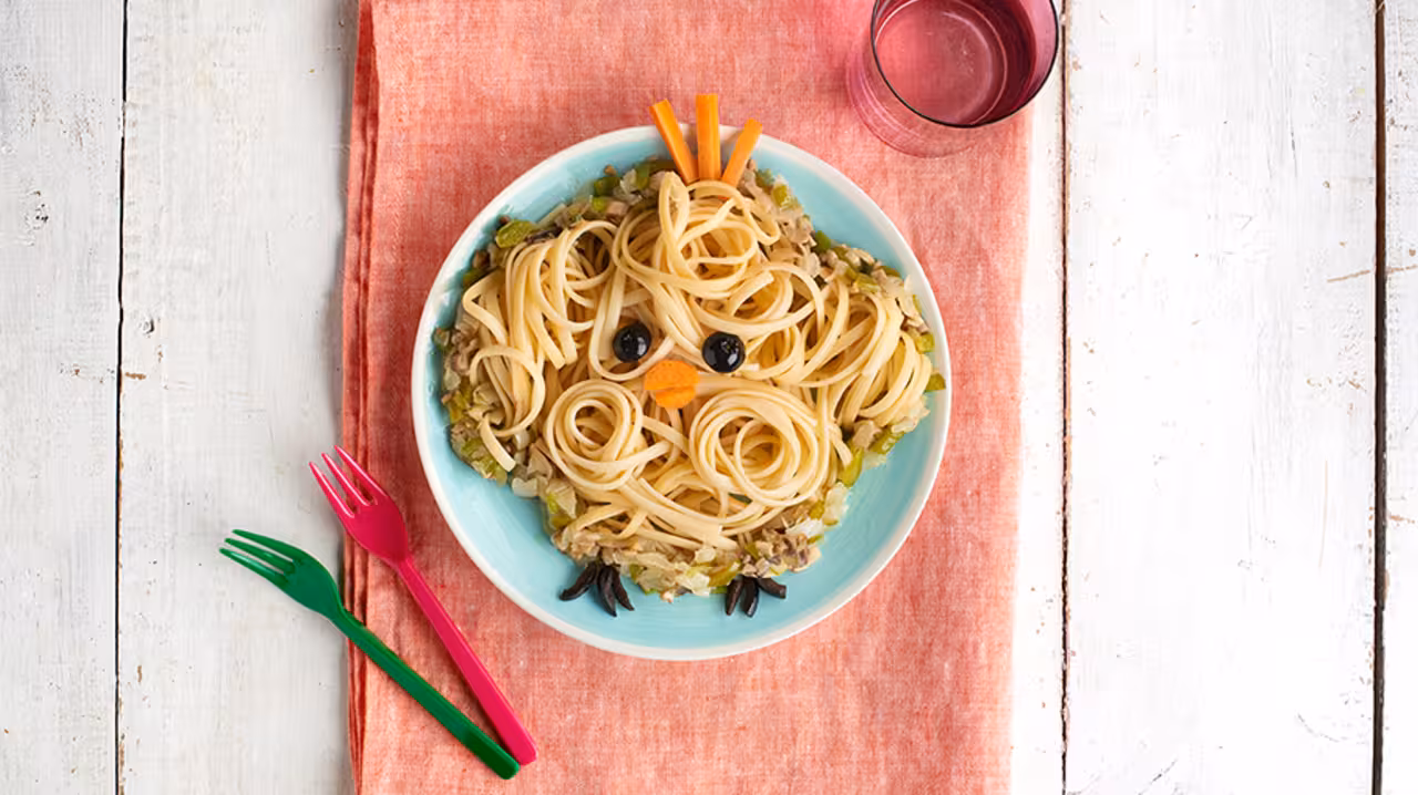 Tallarines con verduras