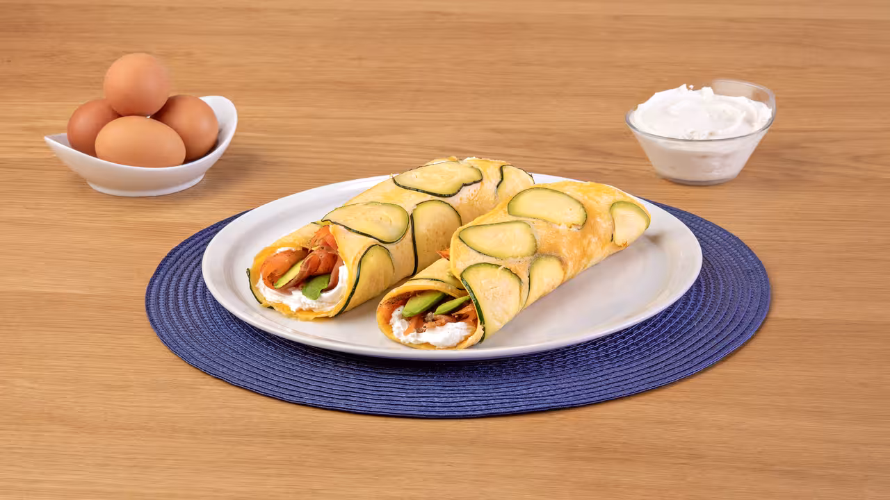 Rollitos de salmón y queso