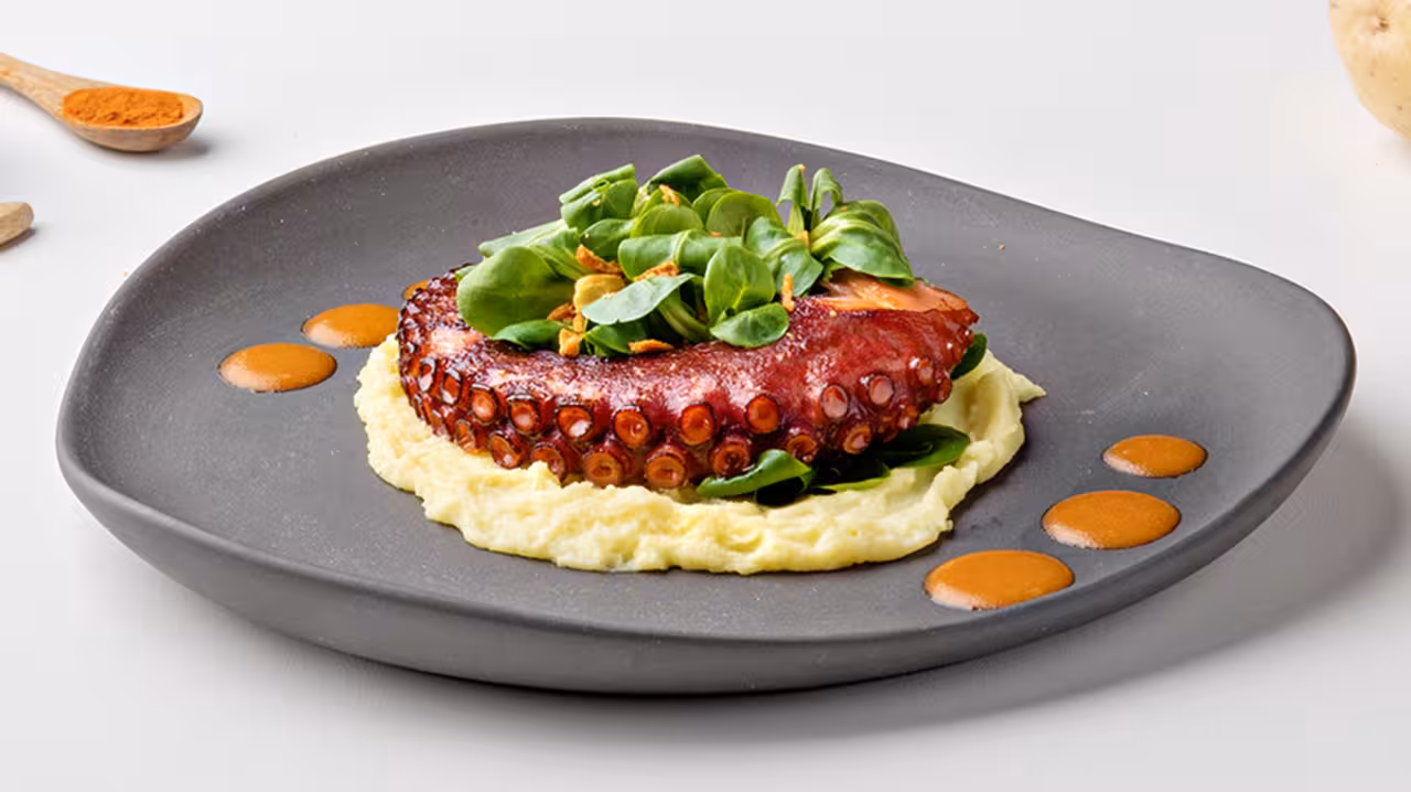 Pulpo con parmentier de patata