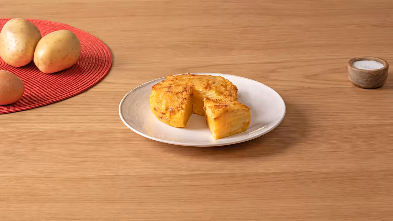 Tortilla de patata en freidora de aire