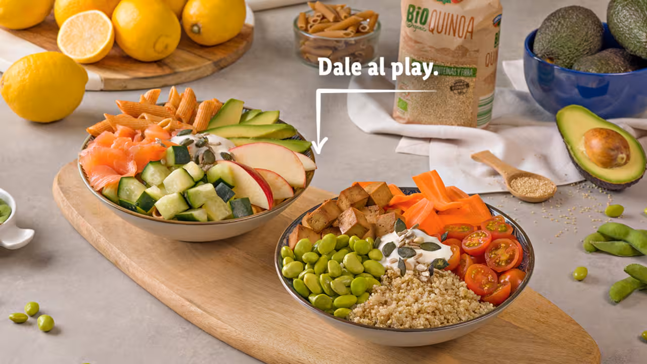 2 bowls con productos Bio