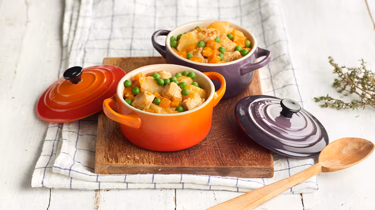 Guiso de pollo con zanahoria y patata