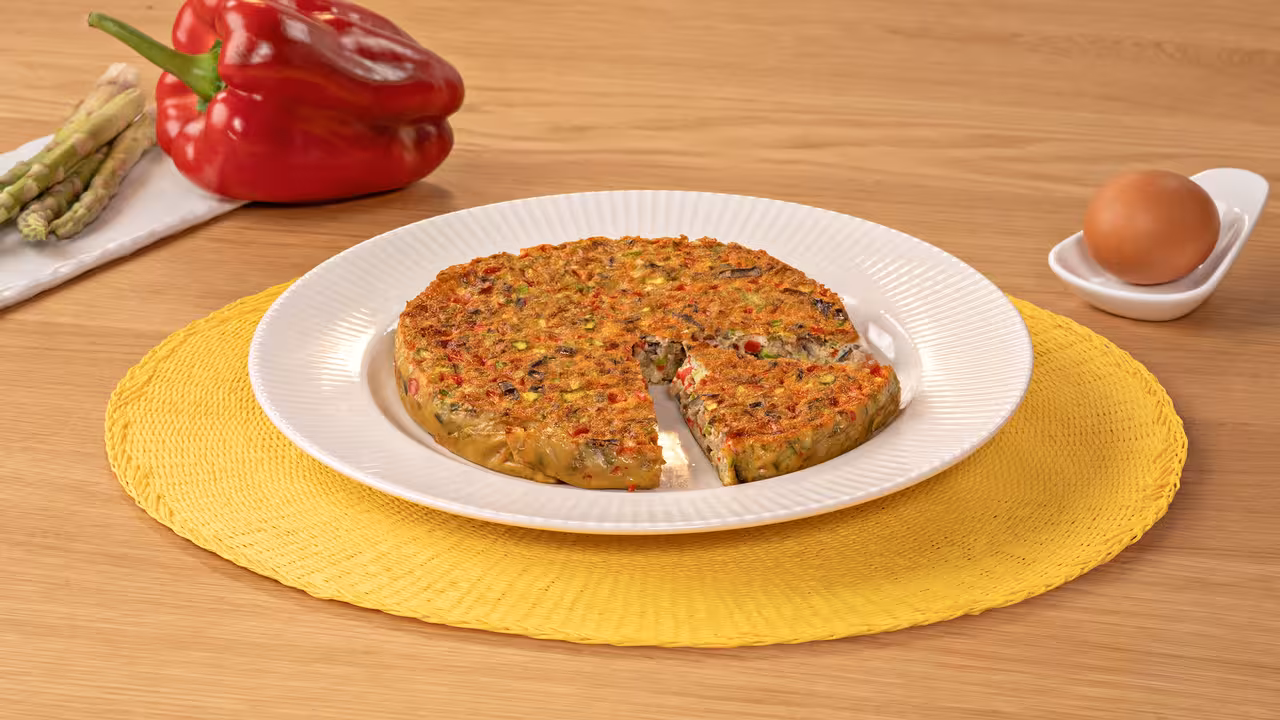 Tortilla de verdura en freidora de aire