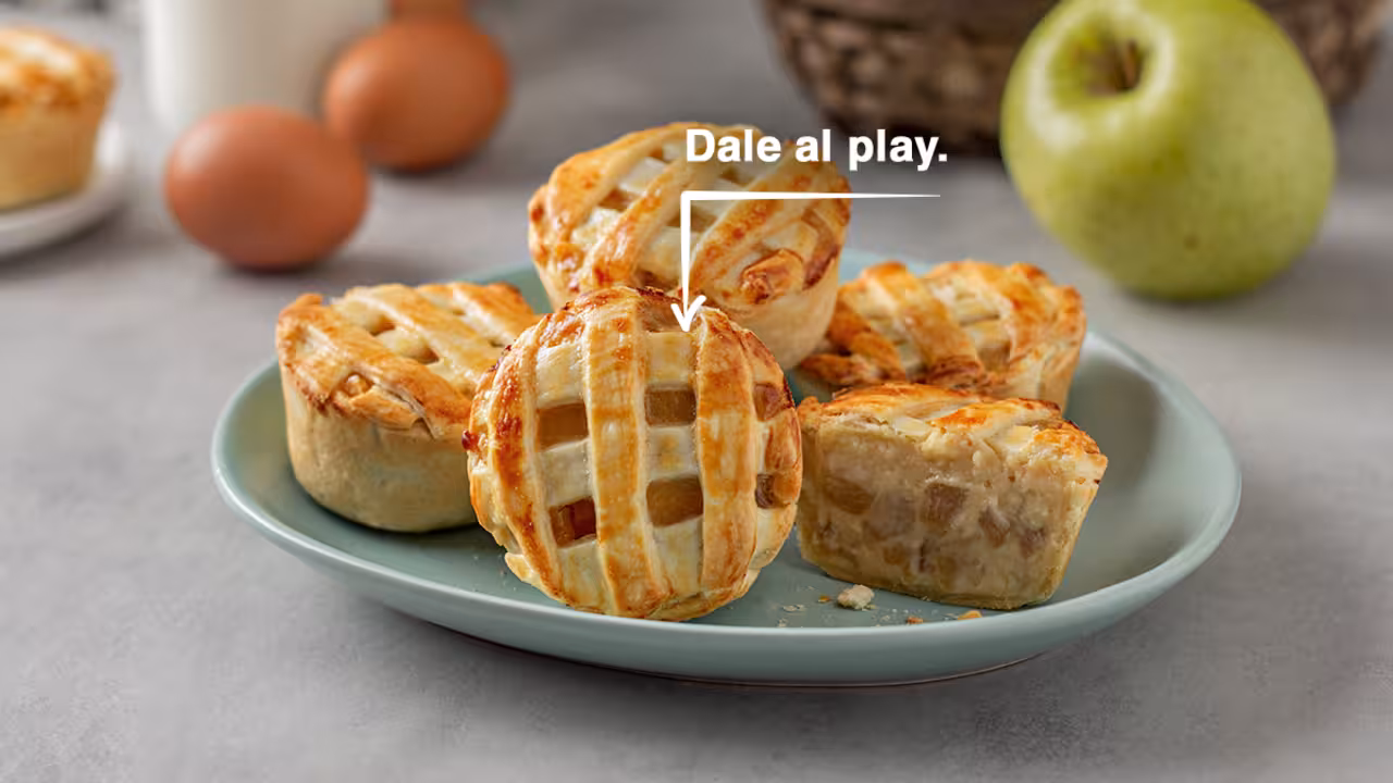 Mini tartaletas de manzana