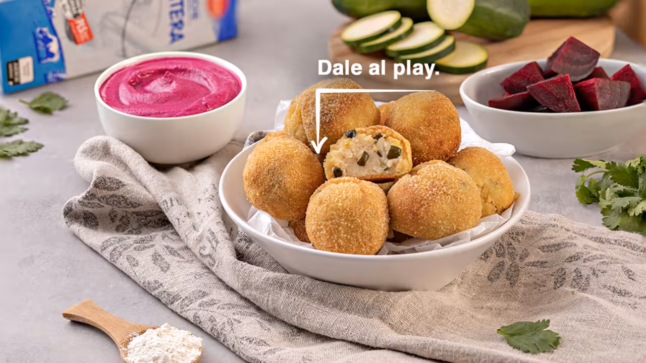 Croquetas con bechamel de calabacín