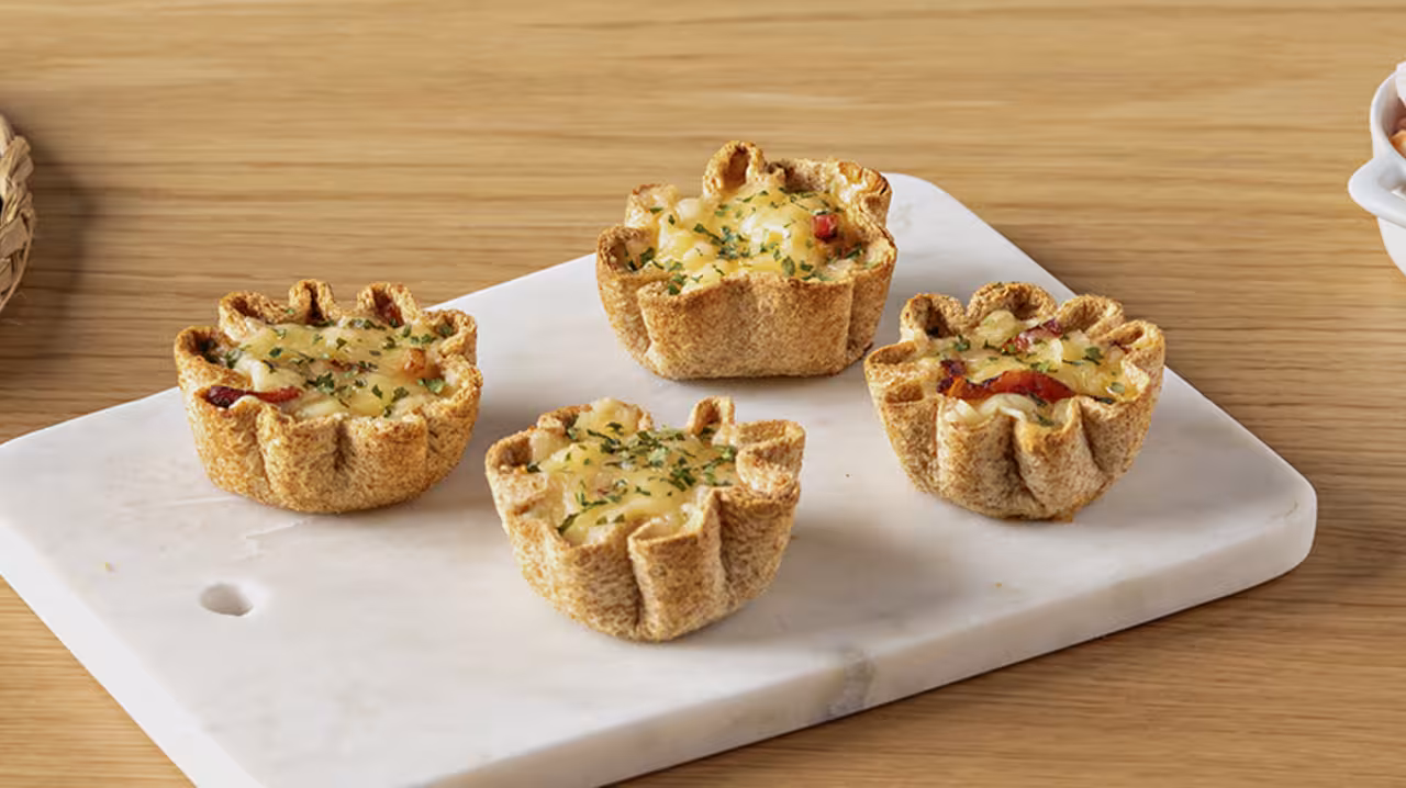Tartaletas de pan de molde saladas