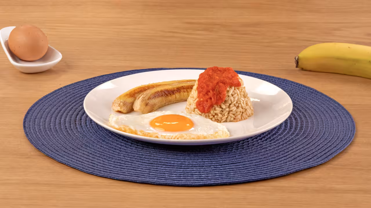 Arroz a la cubana