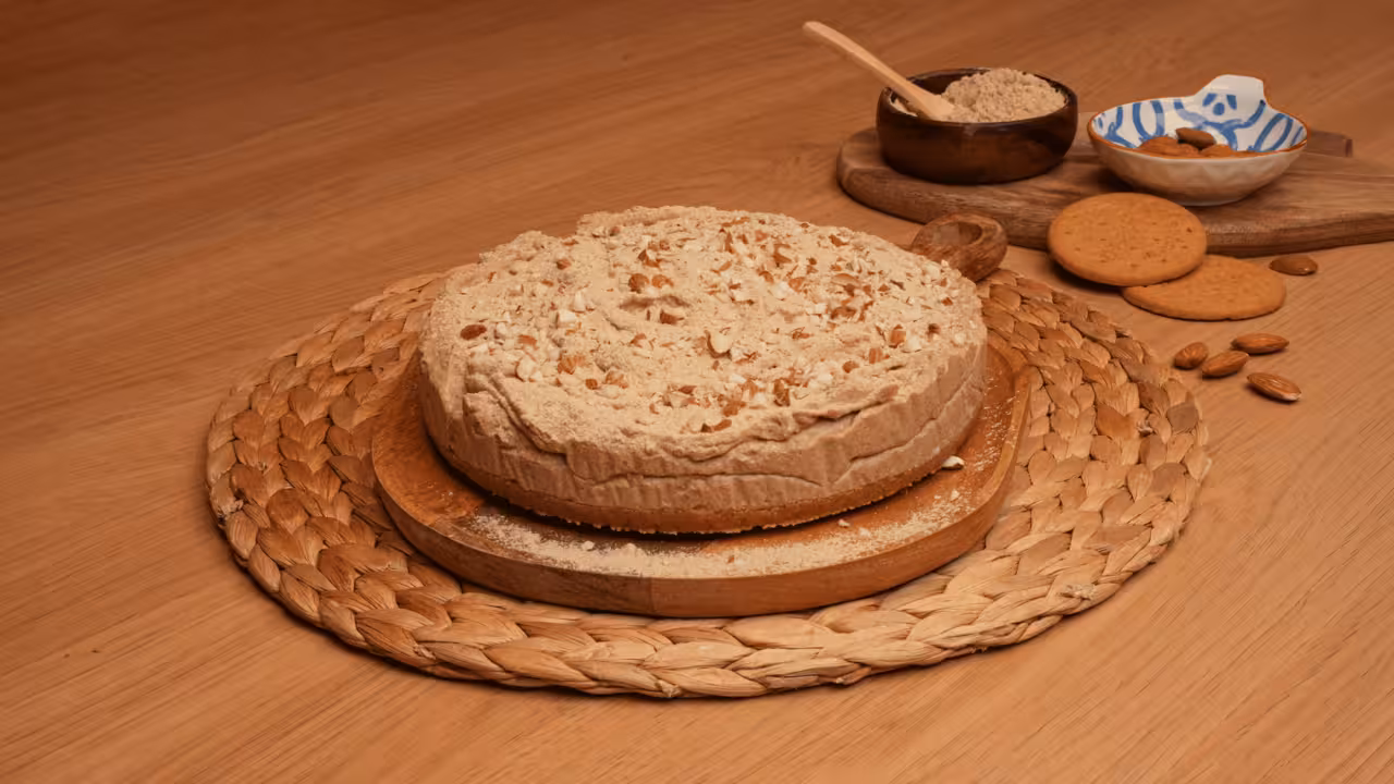 Tarta de mousse de gofio