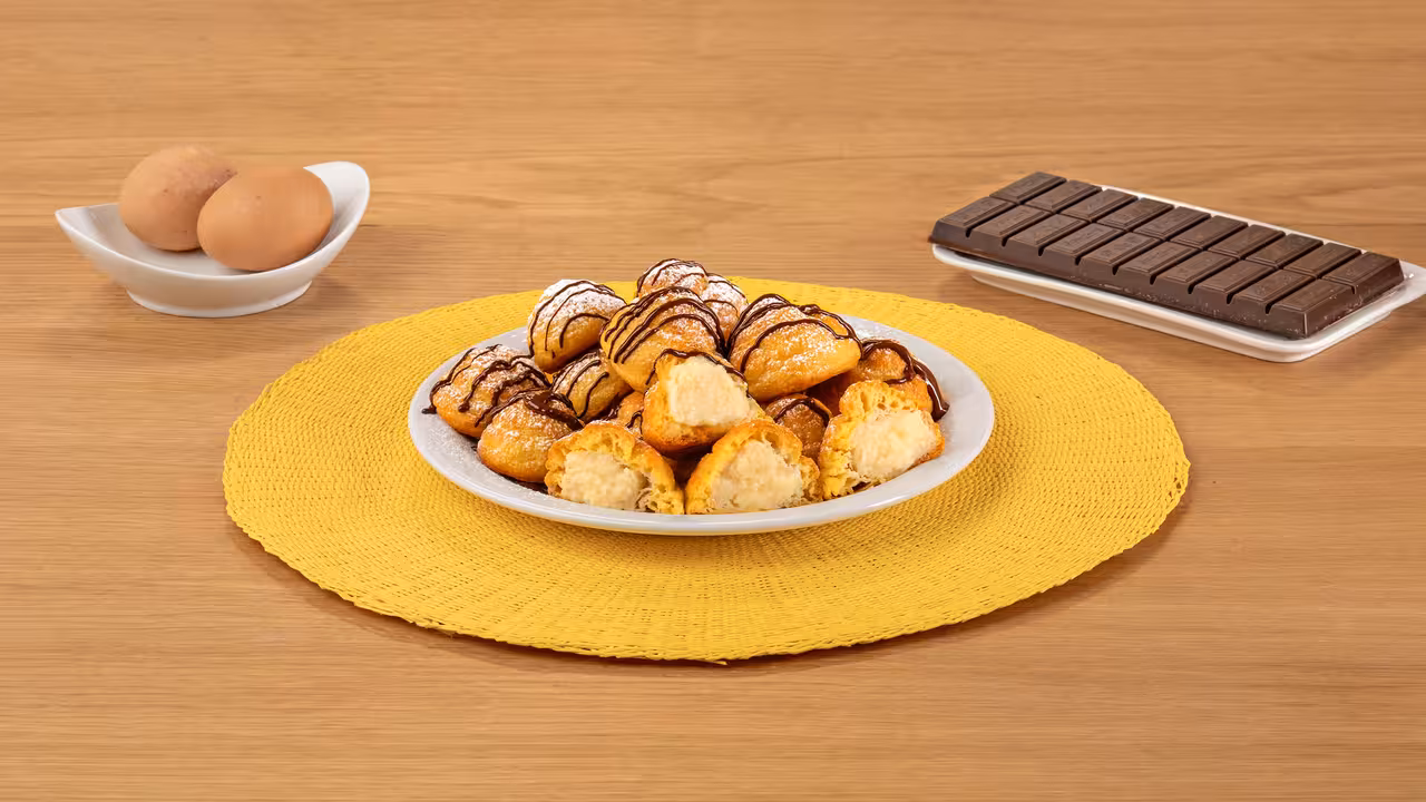 Profiteroles rellenos con Monsieur Cuisine Smart
