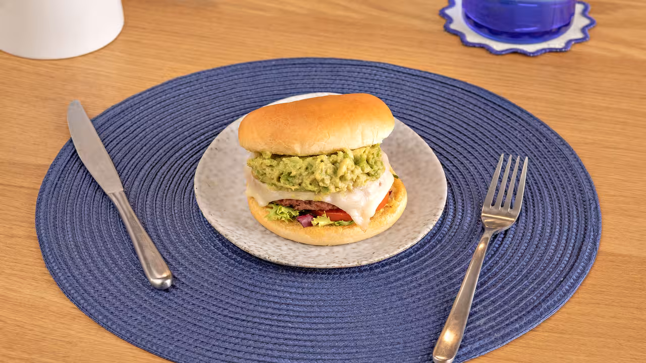 Hamburguesa con guacamole