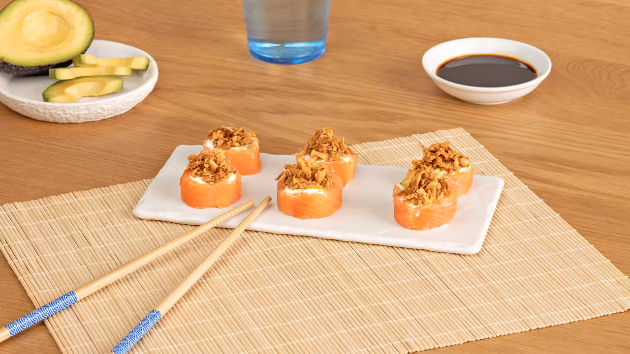 Rollitos de salmón