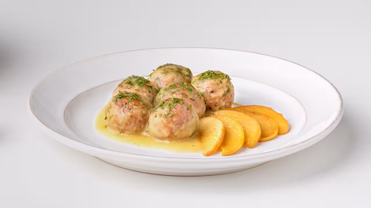 Albóndigas de pavo con salsa de manzana
