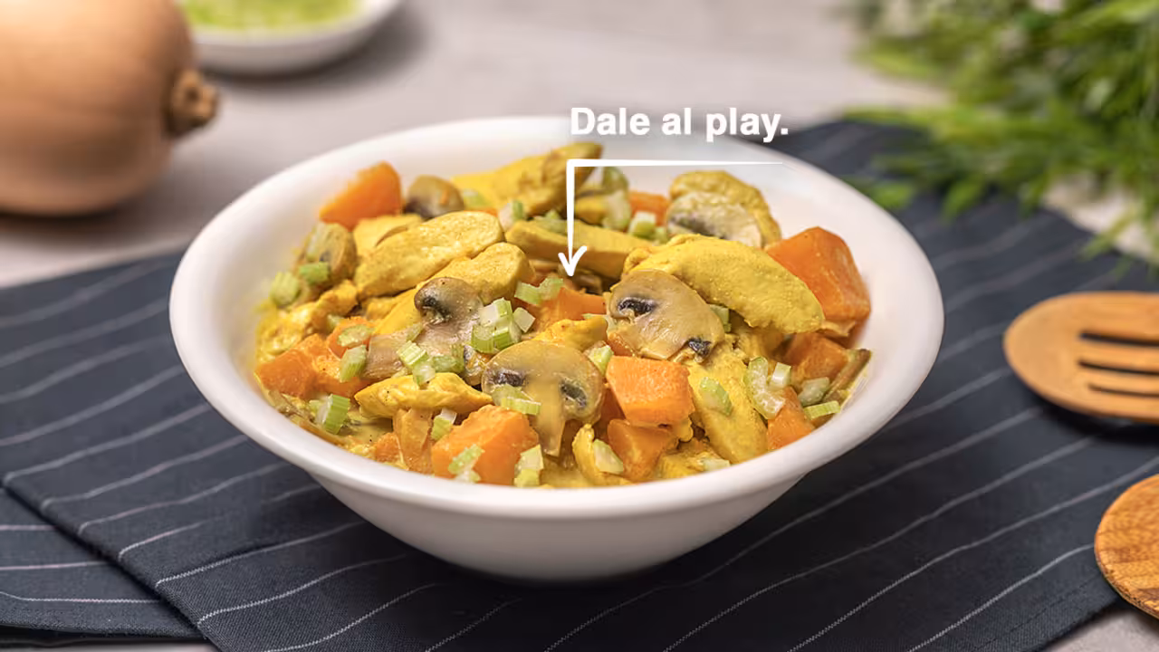 Curry de pollo y calabaza