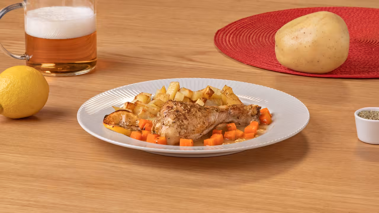 Pollo a la cerveza