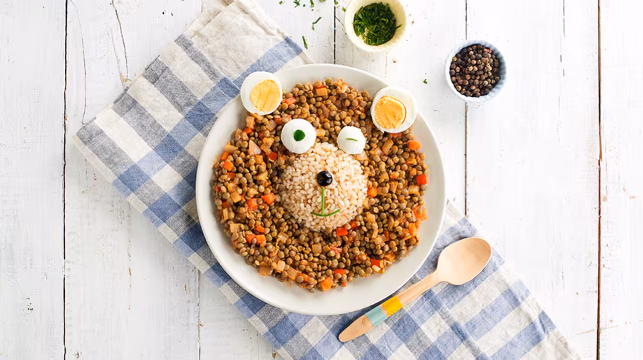 Lentejas con arroz integral