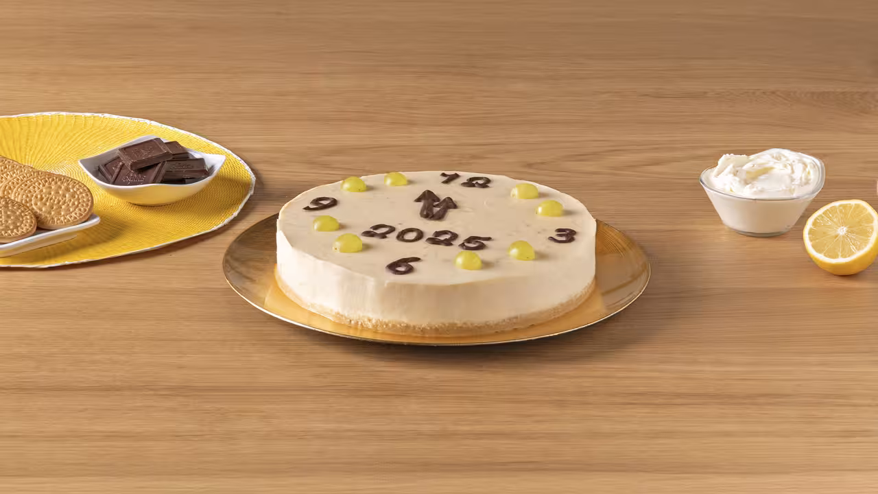 Tarta de queso con uvas