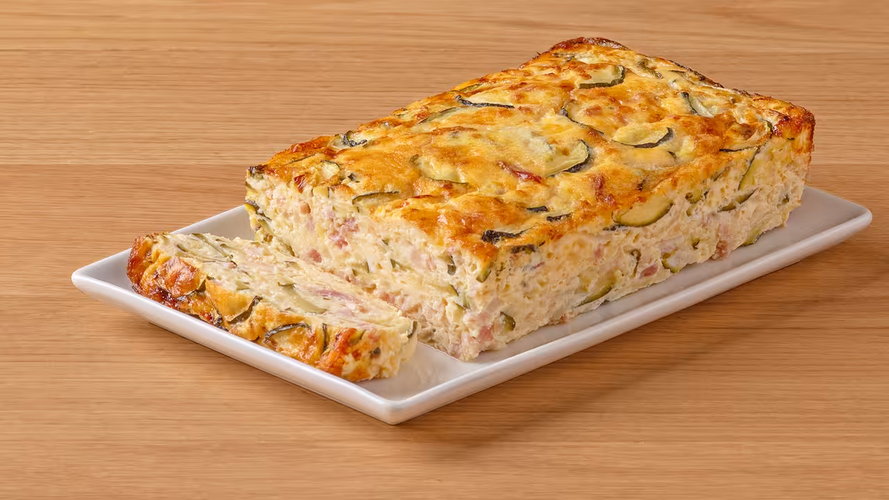 Pastel de calabacín y queso
