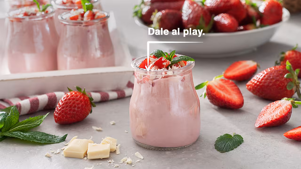 Mousse de fresa