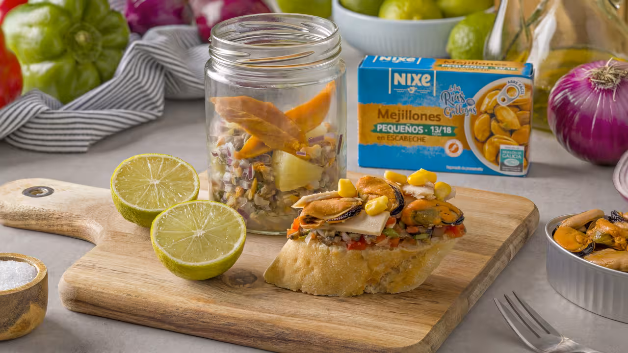 Aperitivos con berberechos y mejillones