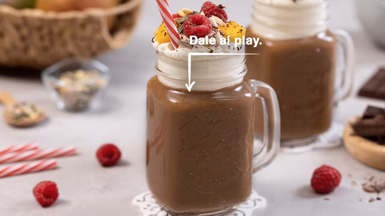 Batido de chocolate con nata