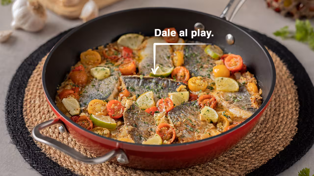Dorada en salsa de mostaza
