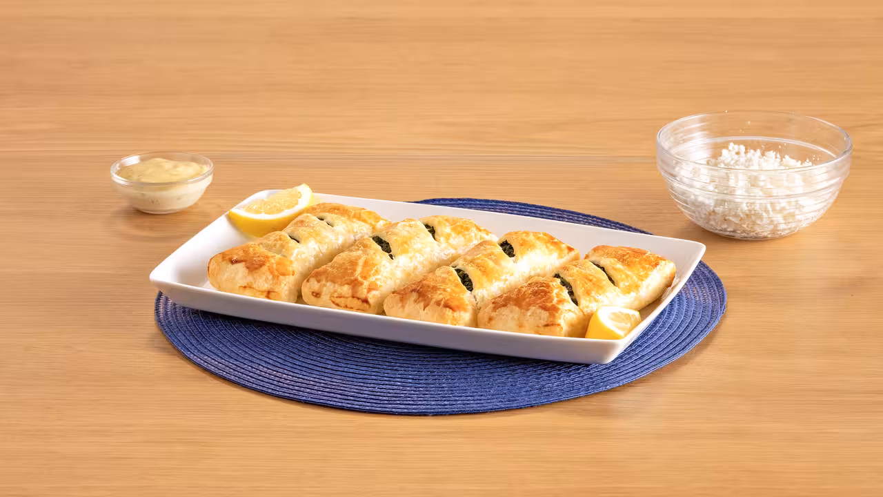 Salmón en hojaldre con espinacas