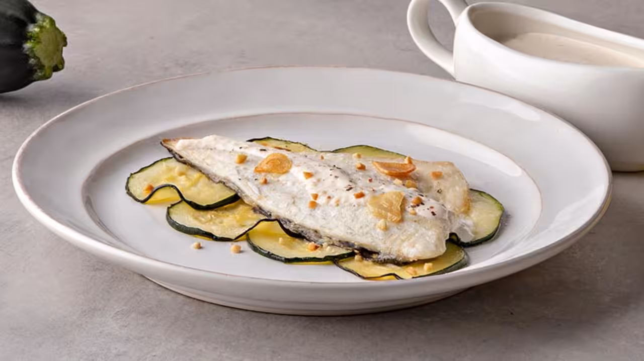 Filetes de dorada con calabacín