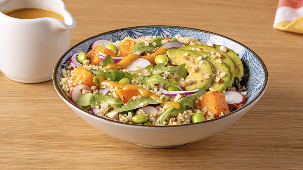 Ensalada de quinoa con calabaza