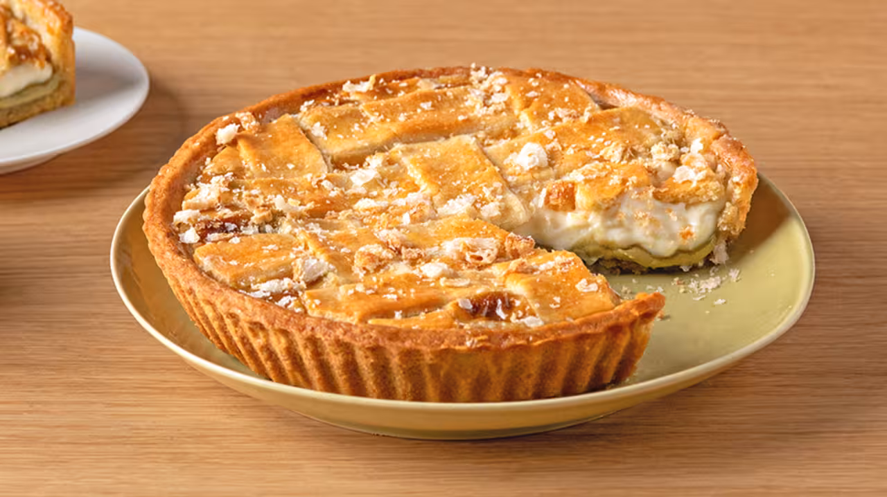 Crostata de pistacho y mascarpone
