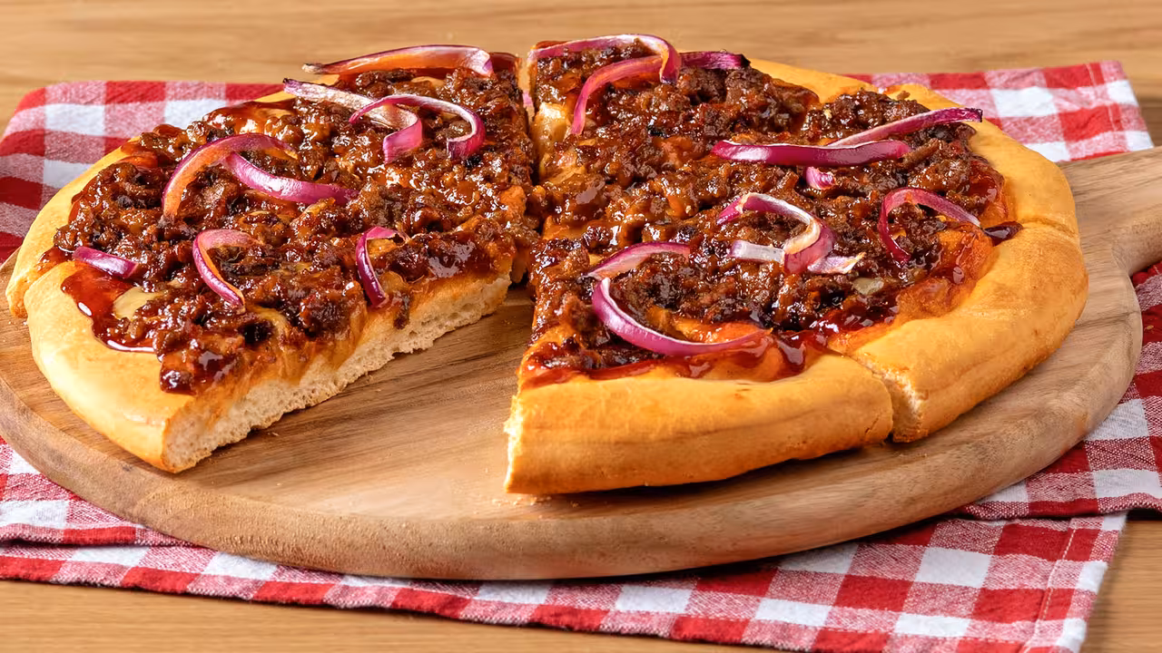 Pizza estilo BBQ