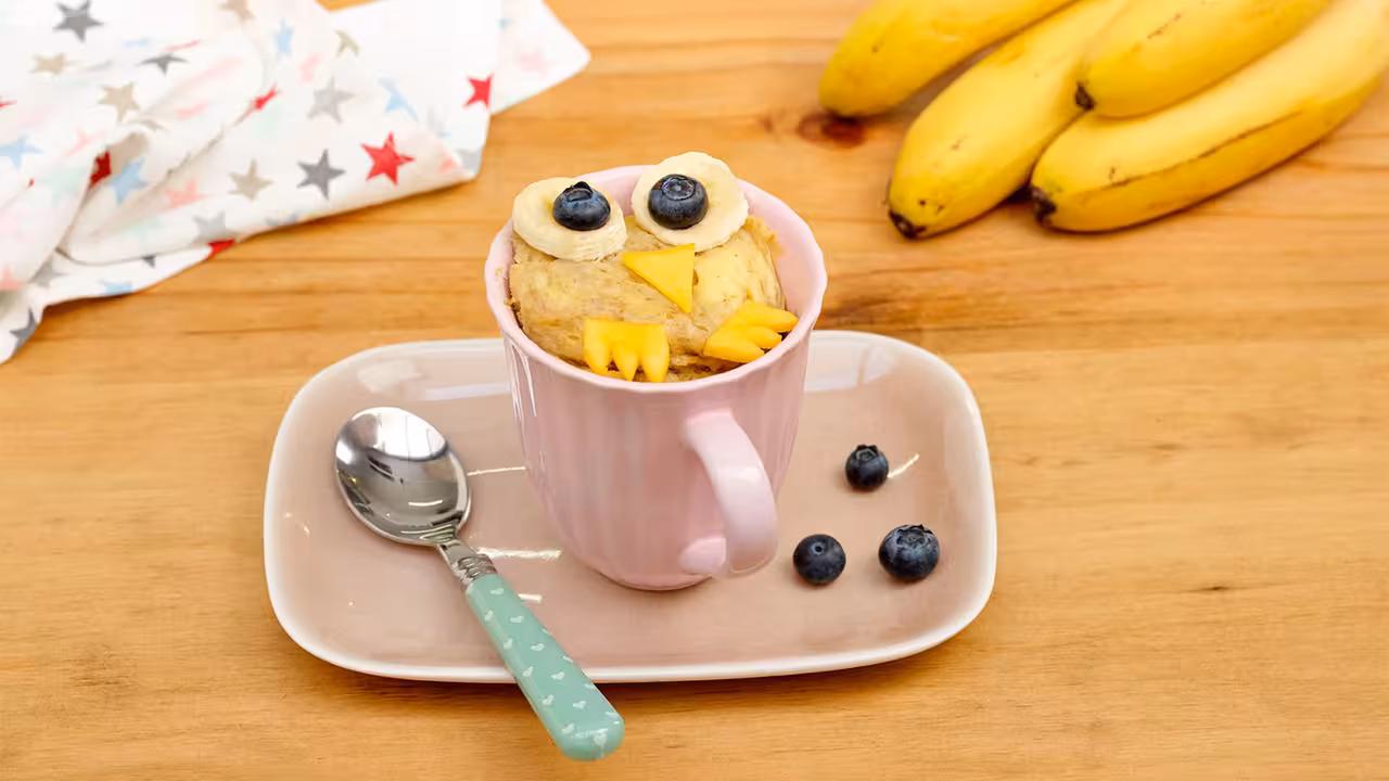Mug cake de plátano