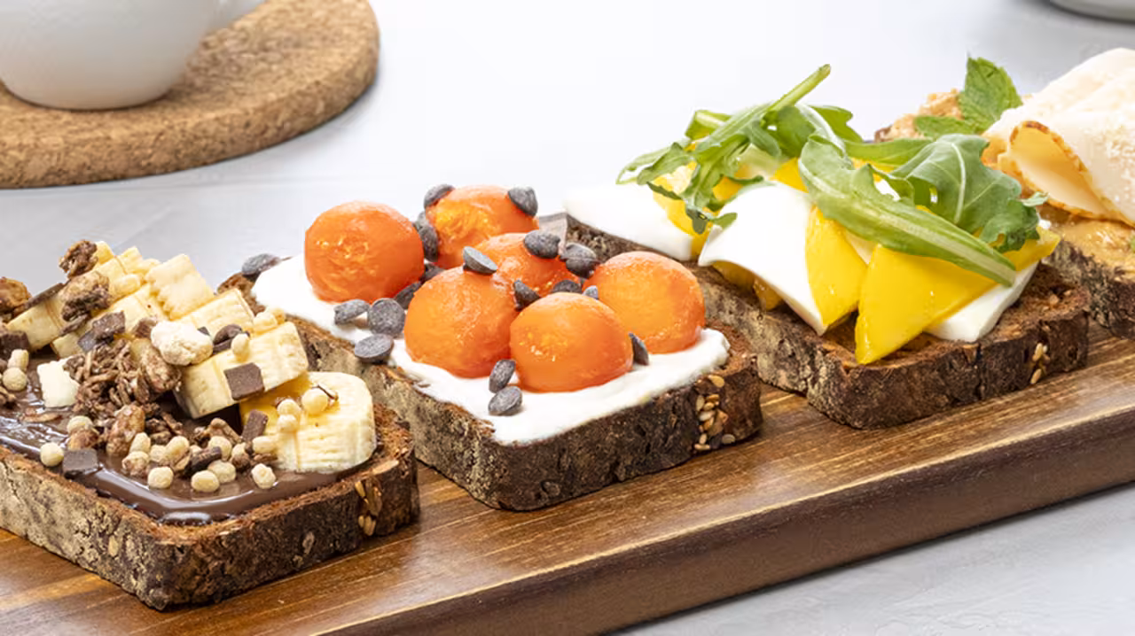 Tostadas proteicas para el desayuno