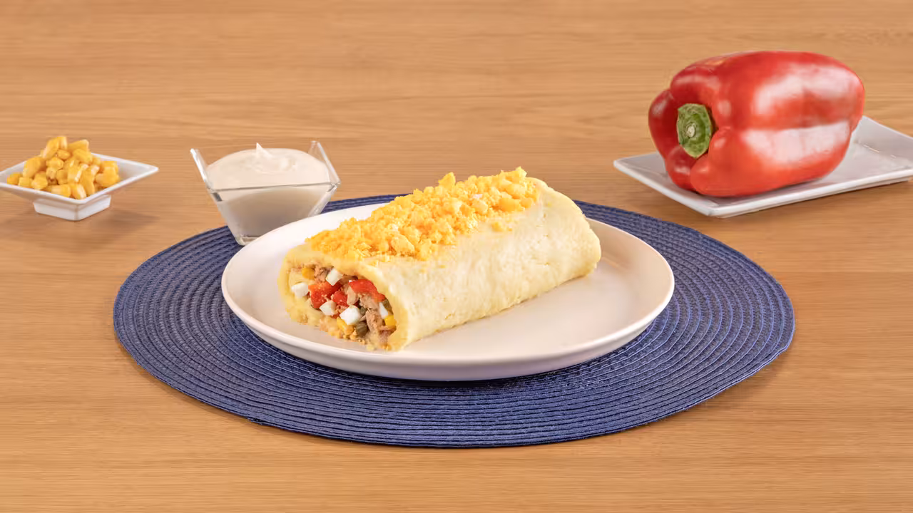 Rollo de patata y atún