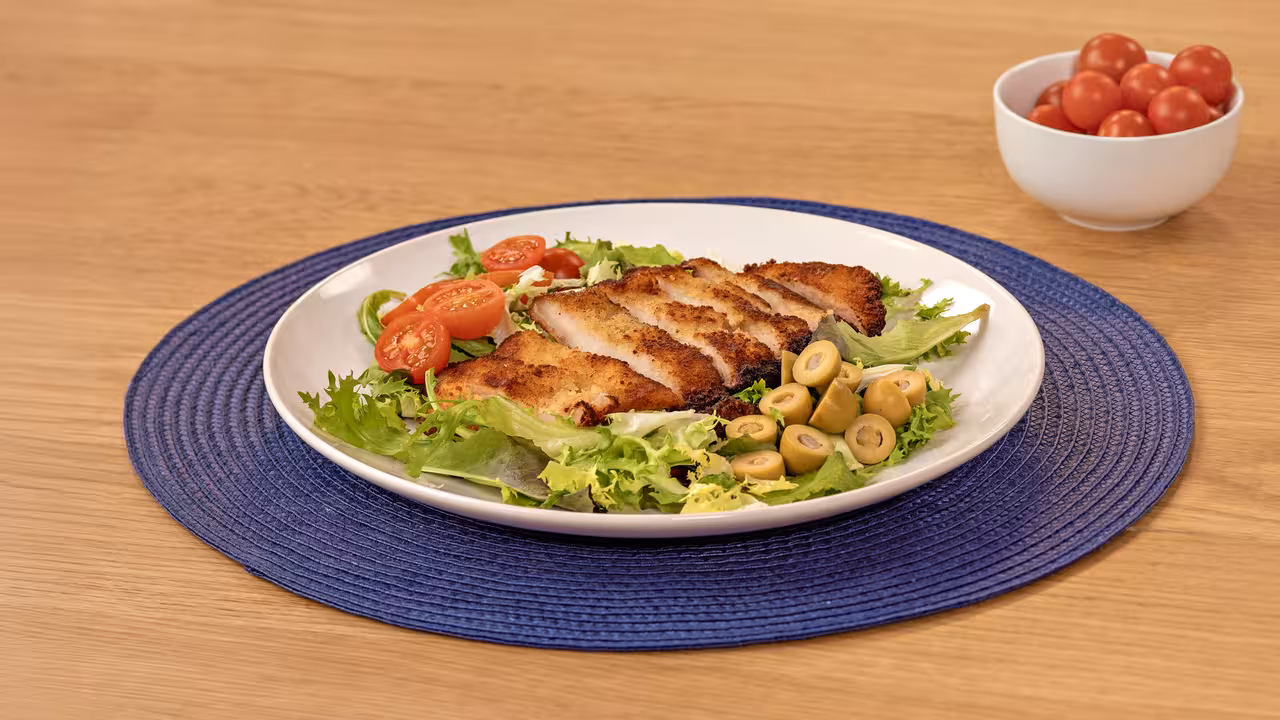 Pollo empanado