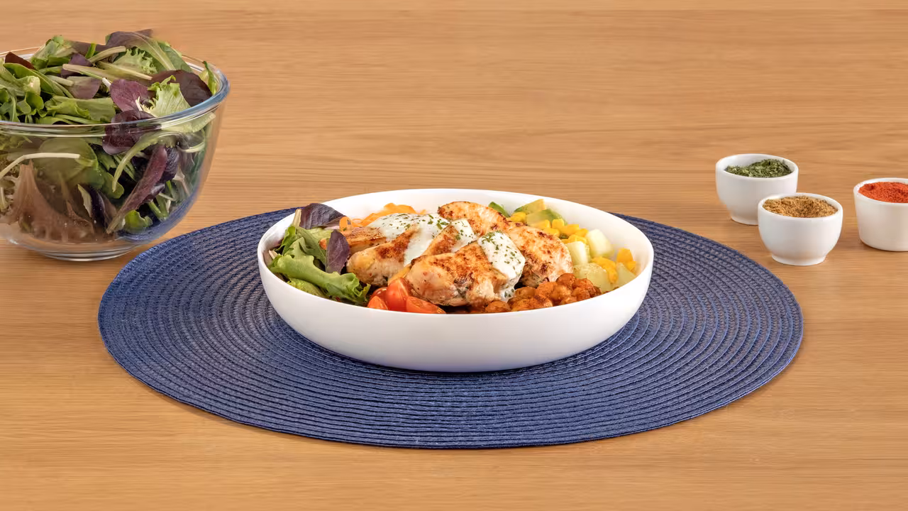 Bowl de garbanzos y pollo