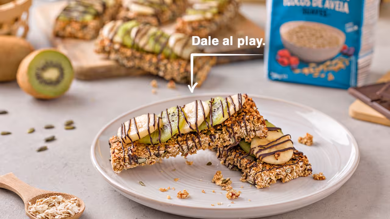 Barritas de avena con frutas