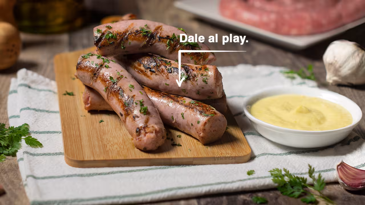 Butifarra a la brasa con alioli