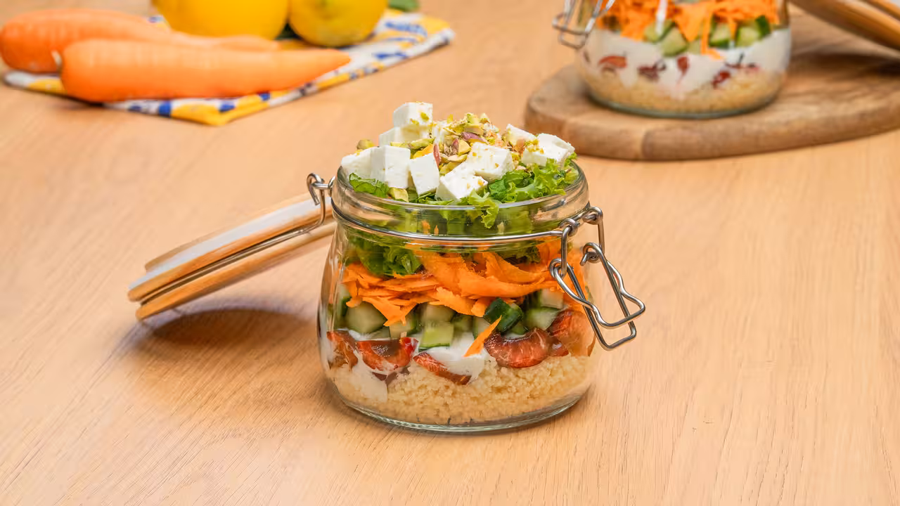 Ensalada de cuscús y pistachos