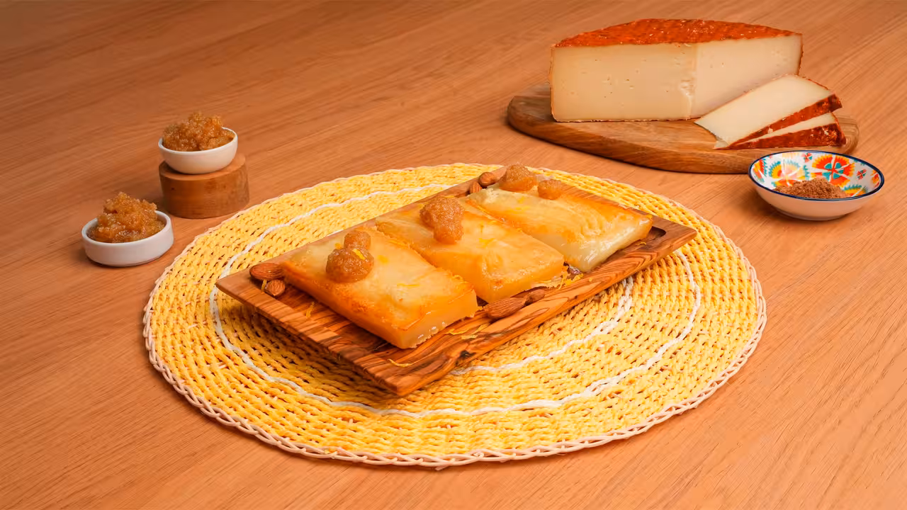 Queso asado con bienmesabe