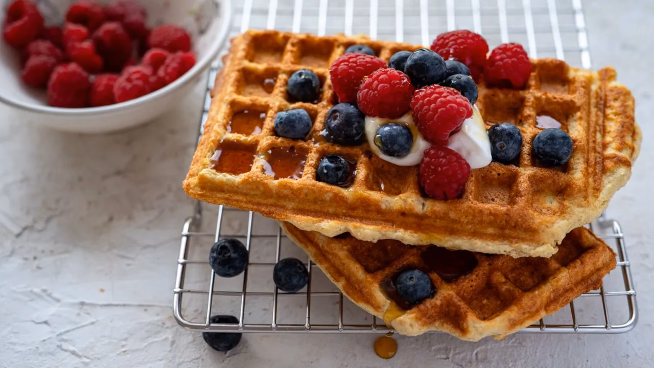 Proteinowe gofry owsiane