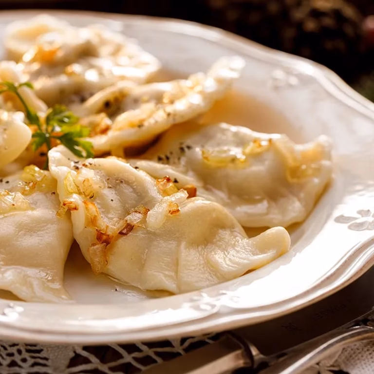 Pierogi z pieczarkami